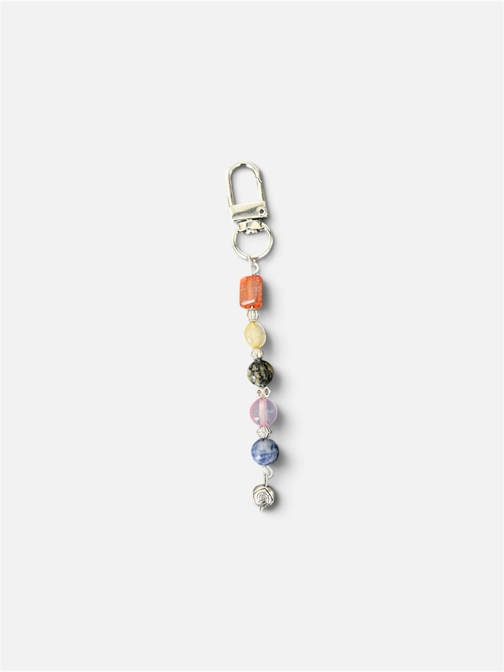 Beaded Multi-Color Keychain Charm